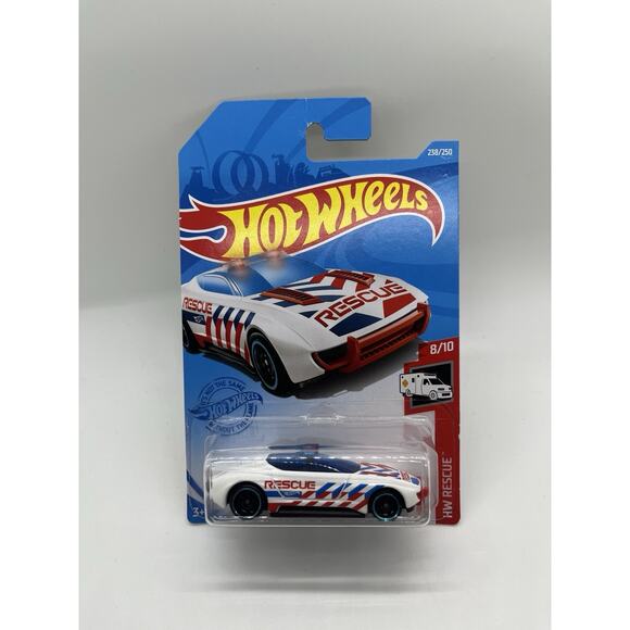 Hot Wheels HW Rescue 8/10 Alpha Pursuit 238/250 White - Picture 1 of 3